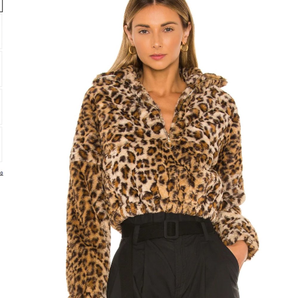 Superdown Zoe Oversized Cropped Pull Over Sweater S